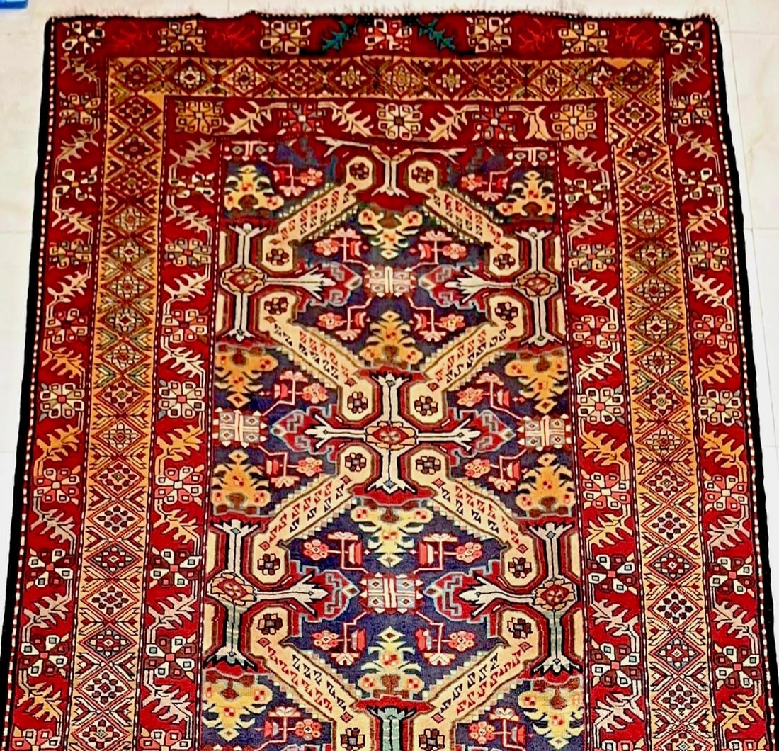 Hand Knotted Persian Azarbaijan Tribal Wool Oriental Area Rug 5'4" x 10'7" - 6