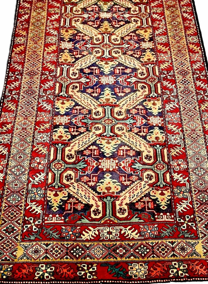 Hand Knotted Persian Azarbaijan Tribal Wool Oriental Area Rug 5'4" x 10'7" - 7