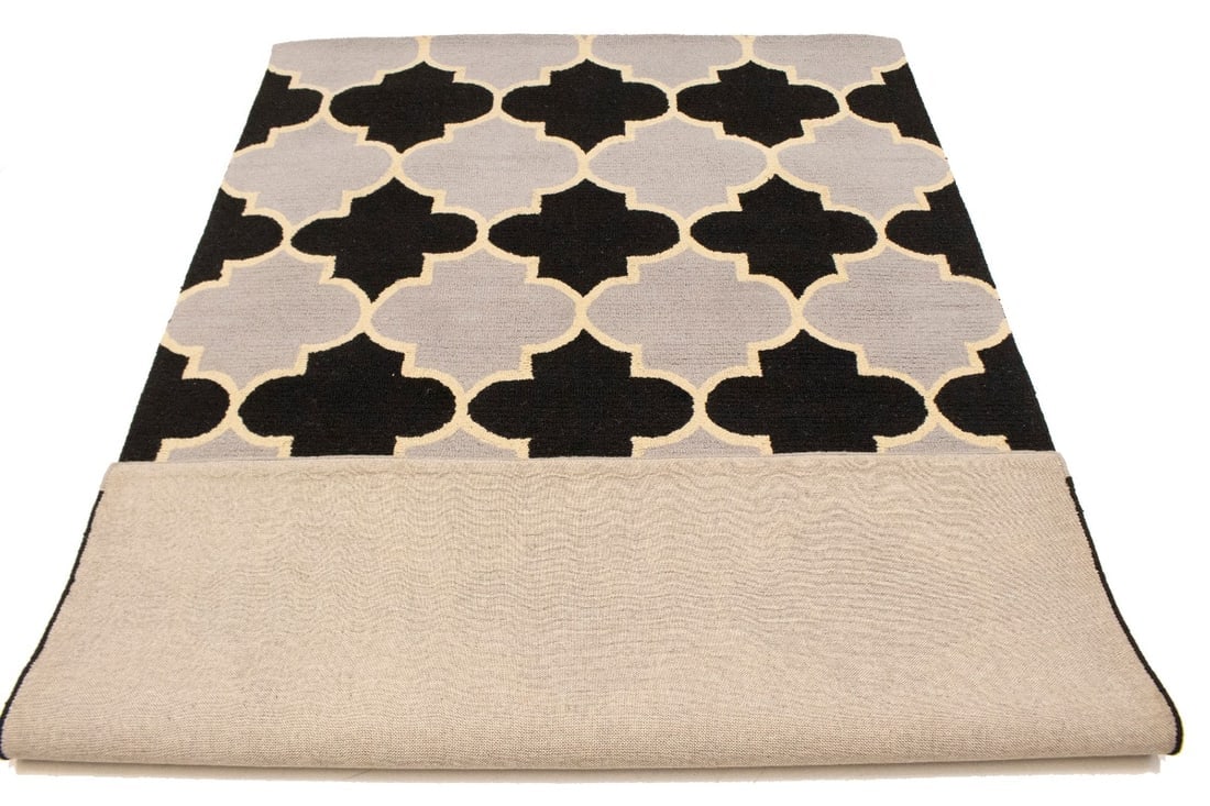 Multicolored Trellis 5X8 Hand-Tufted Modern Rug - 15