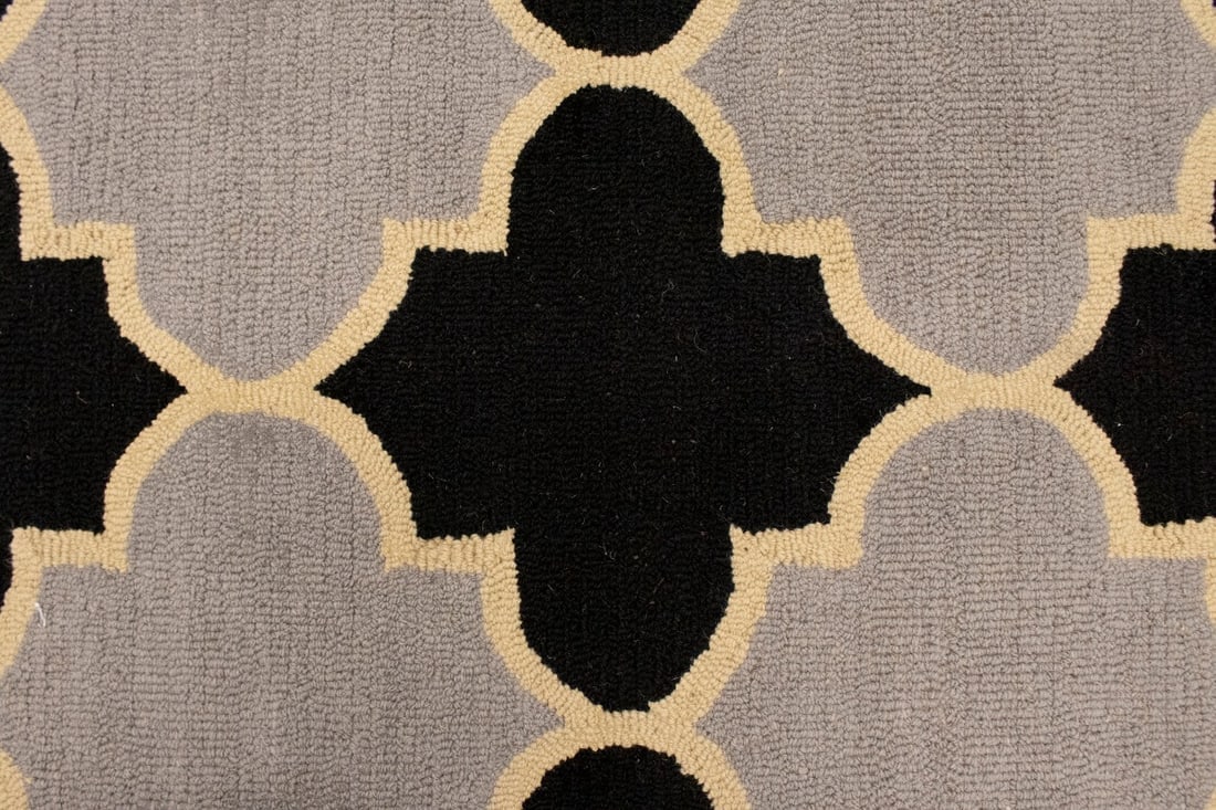 Multicolored Trellis 5X8 Hand-Tufted Modern Rug - 8