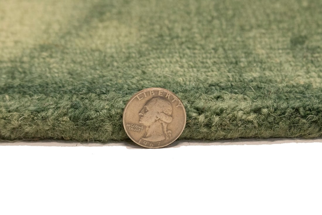 Hunter Green Tie-Dye 5X8 Hand-Tufted Modern Rug - 15