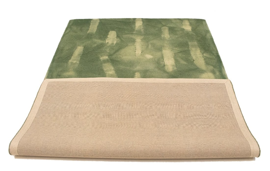 Hunter Green Tie-Dye 5X8 Hand-Tufted Modern Rug - 17