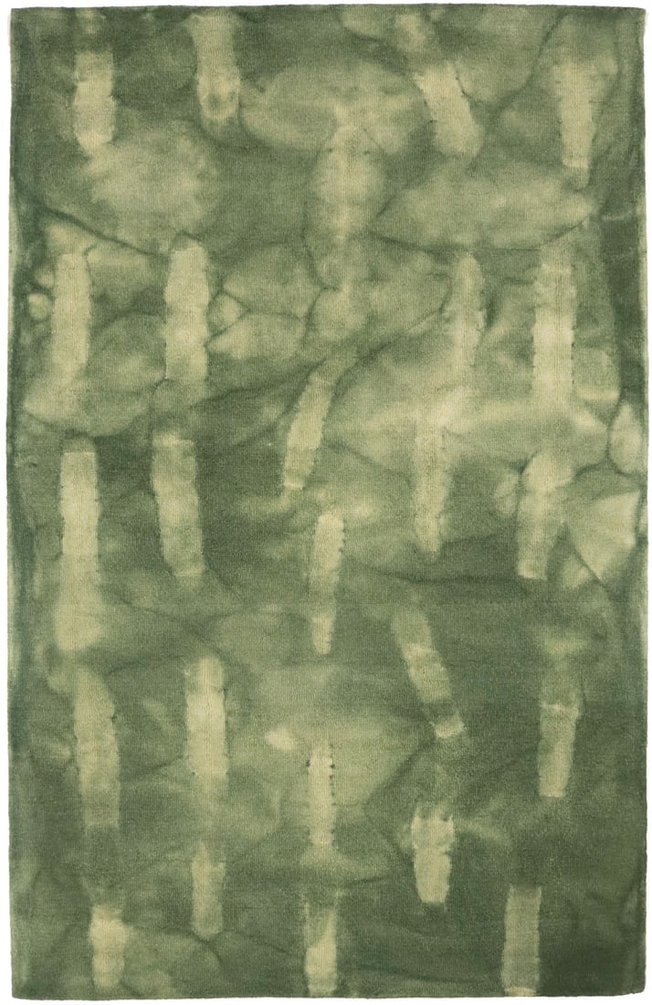 Hunter Green Tie-Dye 5X8 Hand-Tufted Modern Rug: Title: Hunter Green Tie-Dye 5X8 Hand-Tufted Modern Rug Description:Hunter Green Tie-Dye Pattern 5X8 Hand-Tufted Modern Rug Contemporary Carpet Materials:Wool Dimension:5'0 X 8'0 Ft Reserve: $254.00 Sh