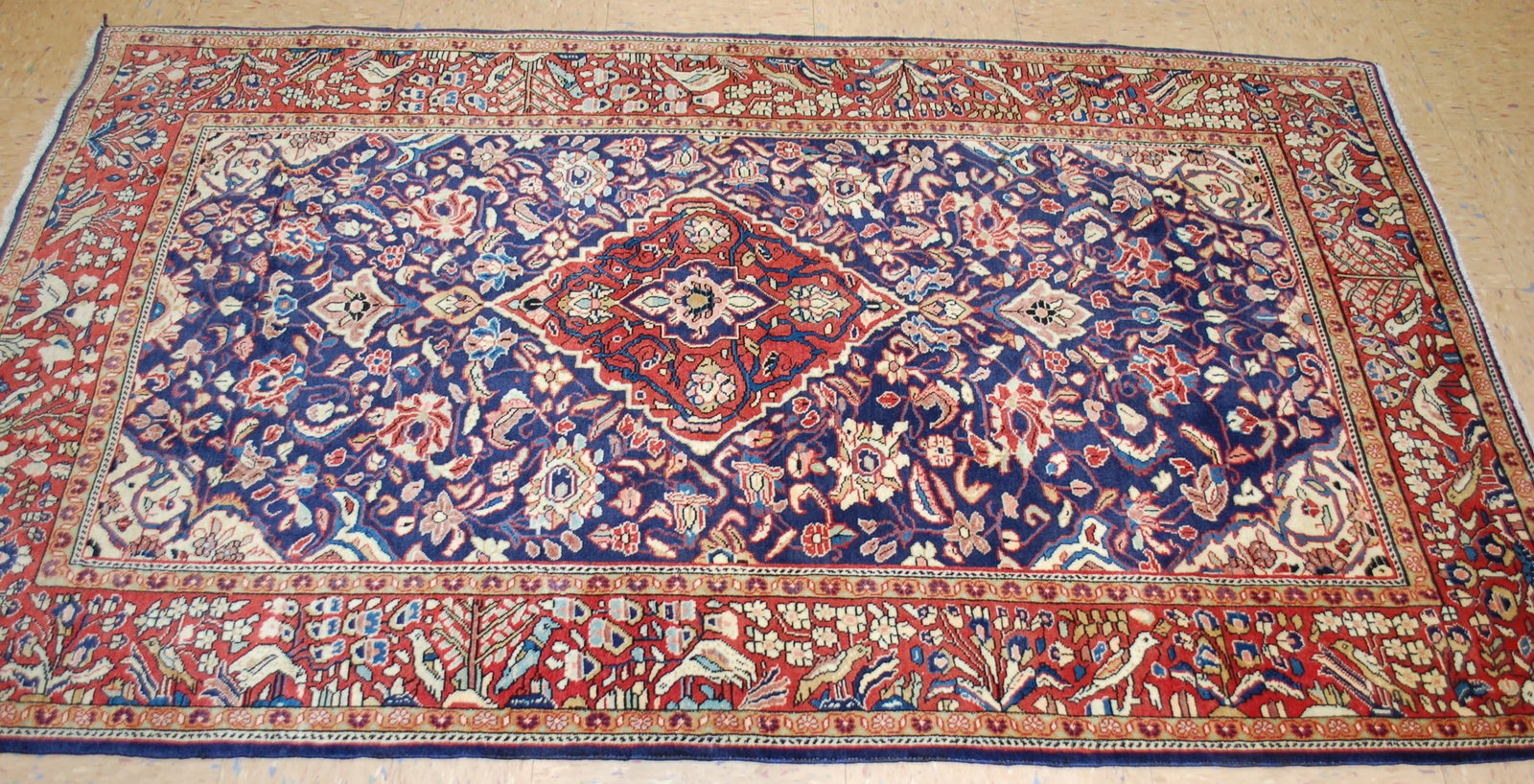Persian SAROUK RUG 3'7" X 6'2" - 10