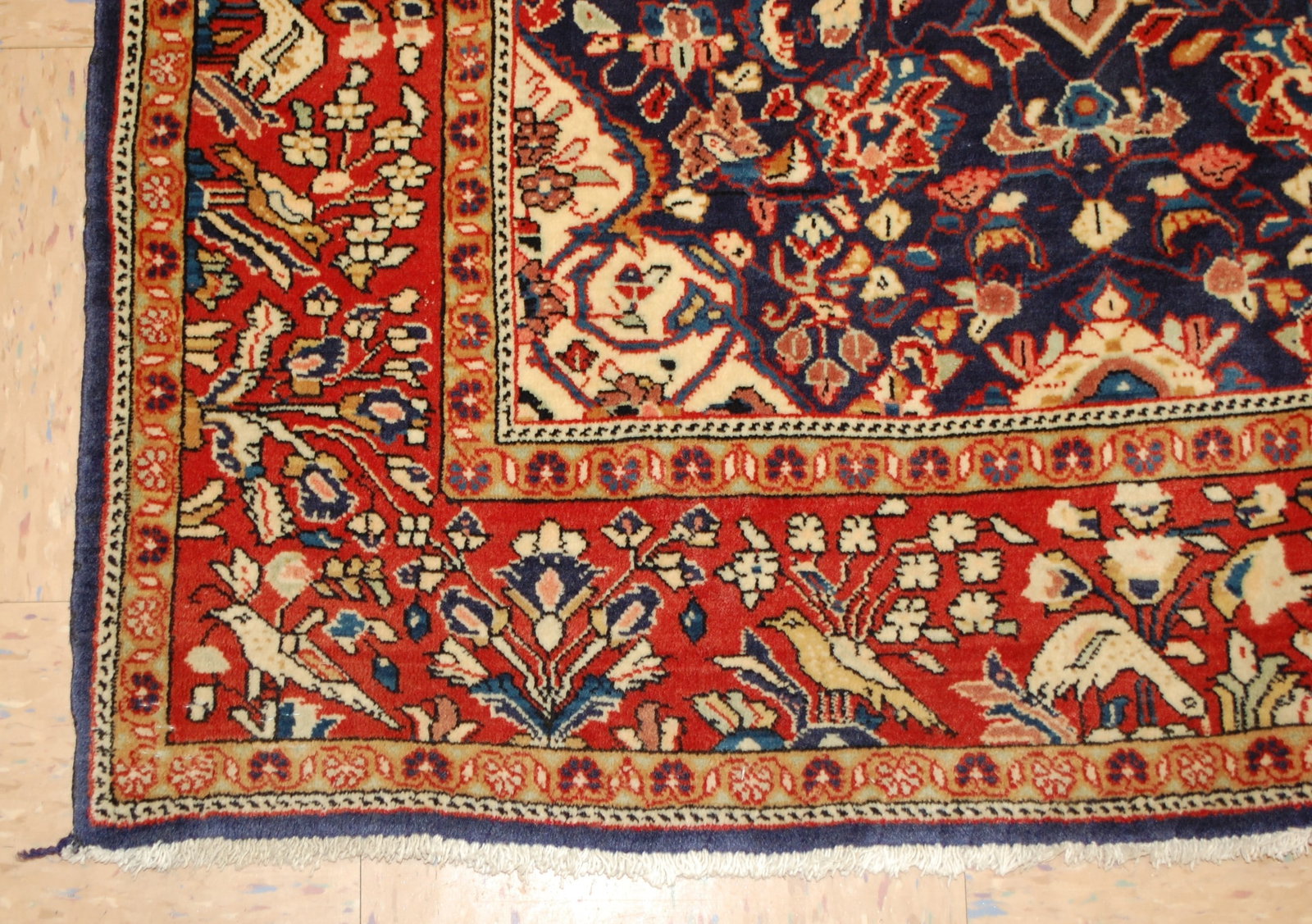 Persian SAROUK RUG 3'7" X 6'2" - 6