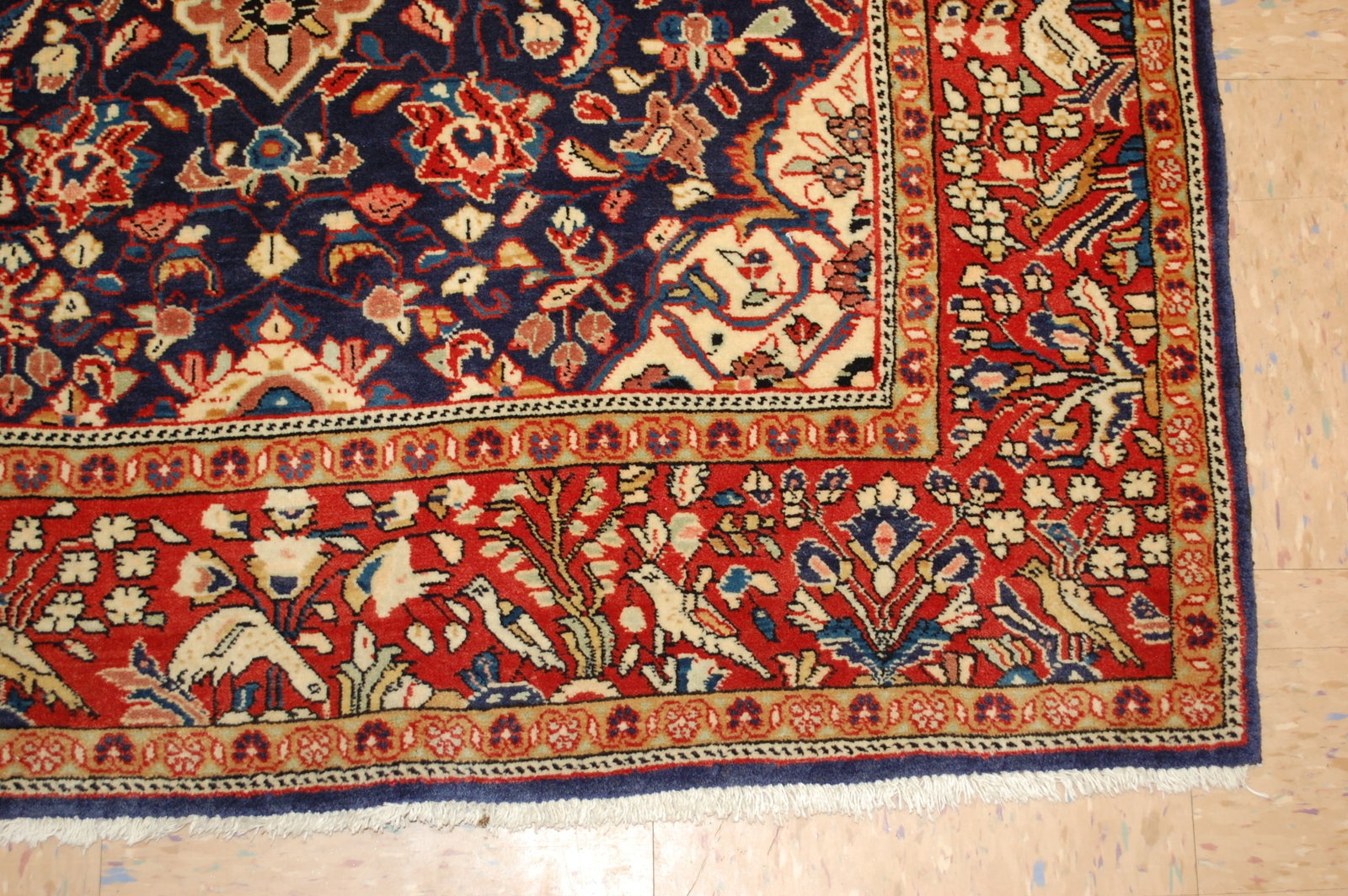 Persian SAROUK RUG 3'7" X 6'2" - 7