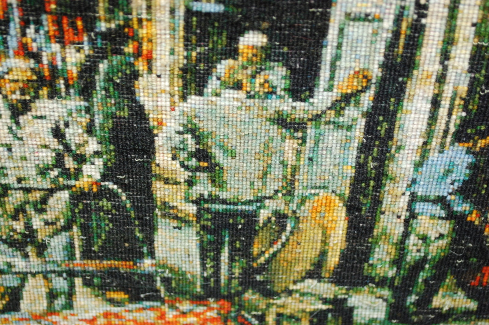 Framed Persian -TABRIZ 60 RAJ PICTURAL ORIENTAL RUG 2'11" x 3'11" KURK WOOL_HIGH KPSI_ - 13