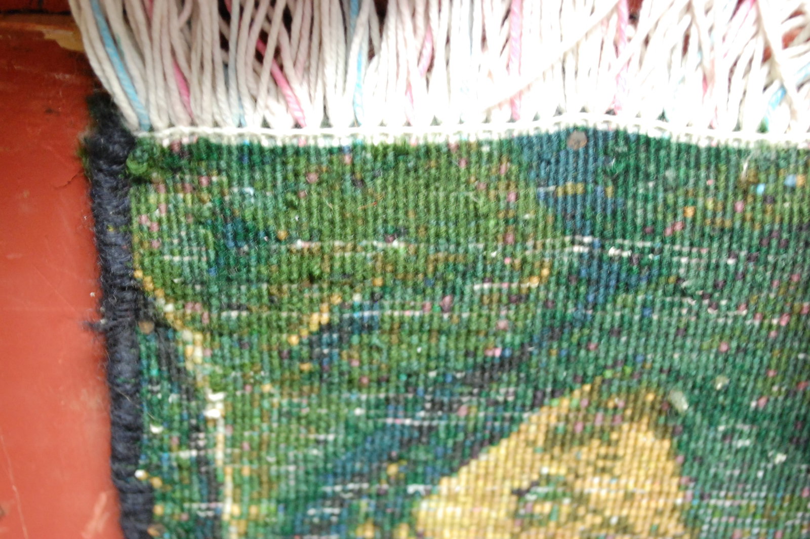 Framed Persian -TABRIZ 60 RAJ PICTURAL ORIENTAL RUG 2'11" x 3'11" KURK WOOL_HIGH KPSI_ - 15