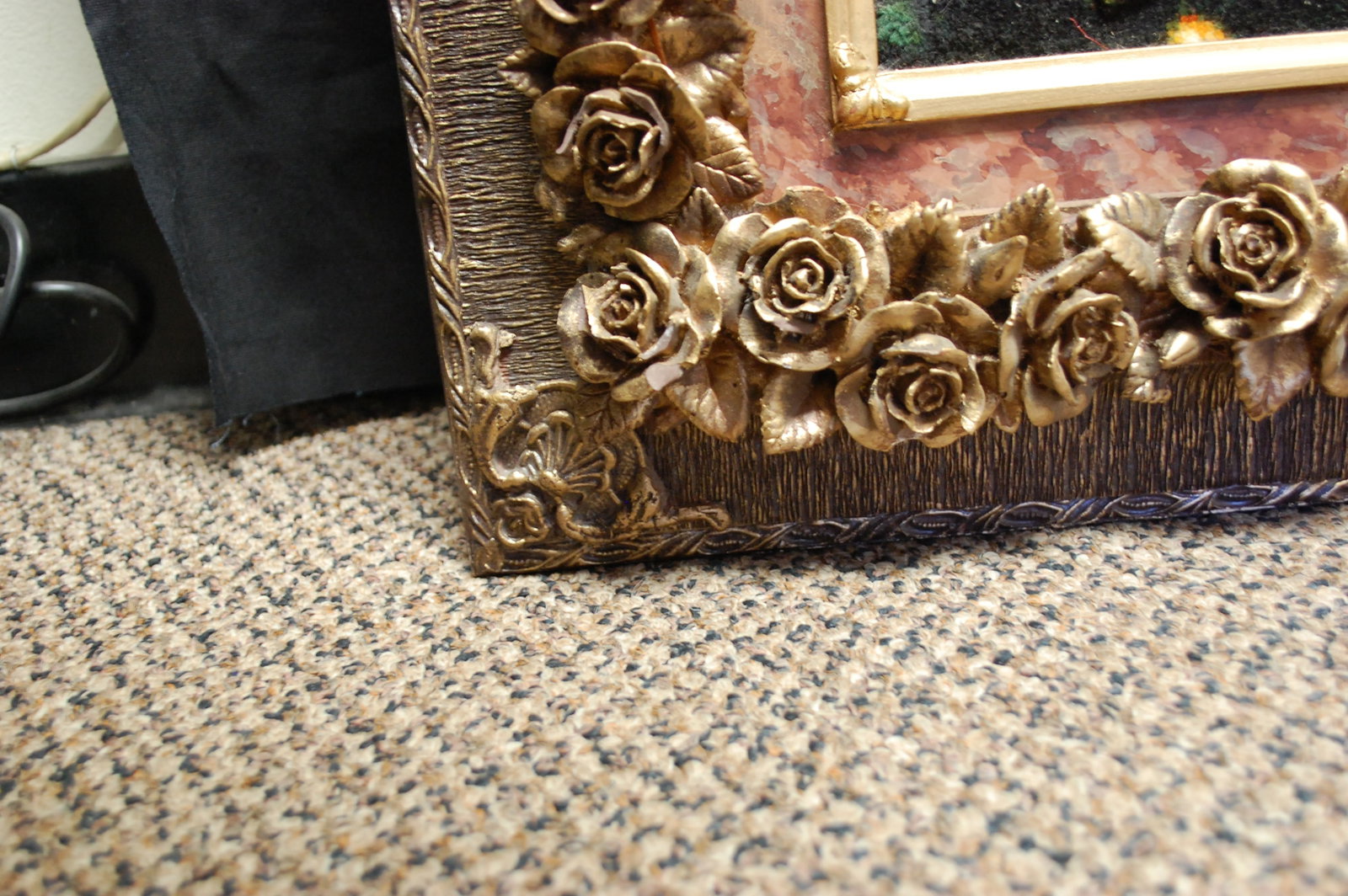 Framed Persian -TABRIZ 60 RAJ PICTURAL ORIENTAL RUG 2'11" x 3'11" KURK WOOL_HIGH KPSI_ - 8