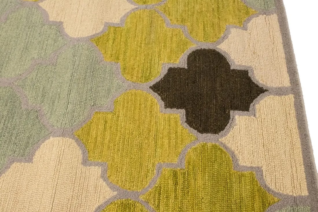 Multicolored Trellis 5X8 Hand-Tufted Modern Rug - 11