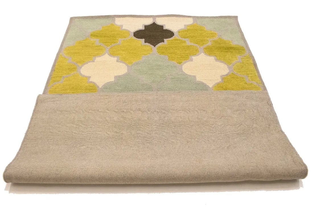 Multicolored Trellis 5X8 Hand-Tufted Modern Rug - 17