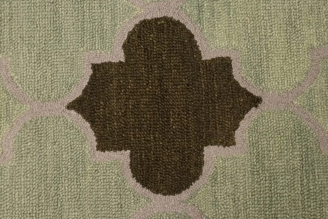 Multicolored Trellis 5X8 Hand-Tufted Modern Rug - 7