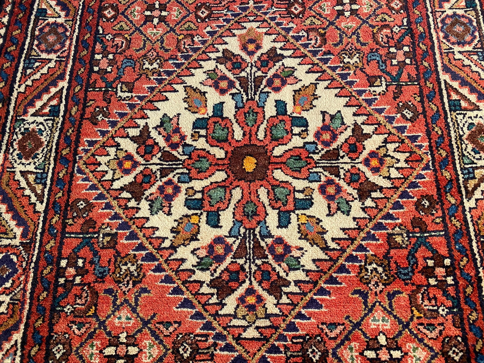MAGNIFICENT PERSIAN HAMEDAN RUNNER 3.5x10.1 - 9