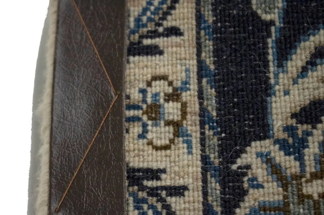 Navy Blue Classic 3X4 Nain Kashmar Persian Rug - 13