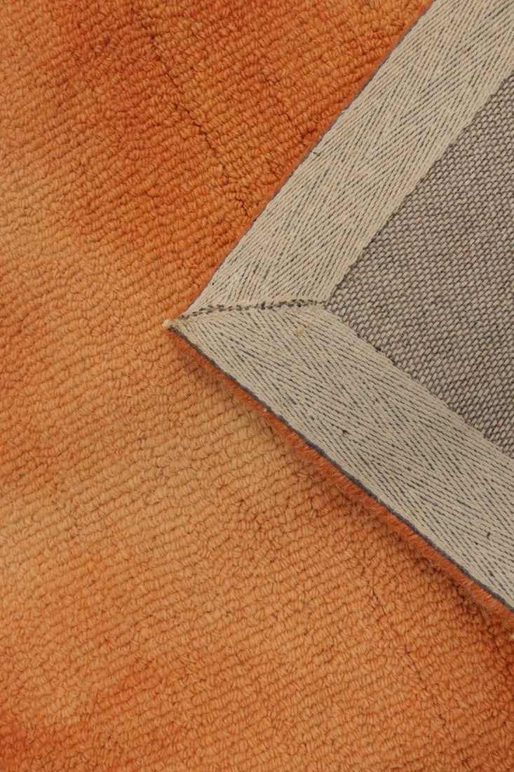 Solar Orange Tie-Dye 5X8 Hand-Tufted Modern Rug - 13