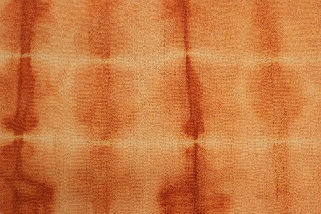 Solar Orange Tie-Dye 5X8 Hand-Tufted Modern Rug - 8