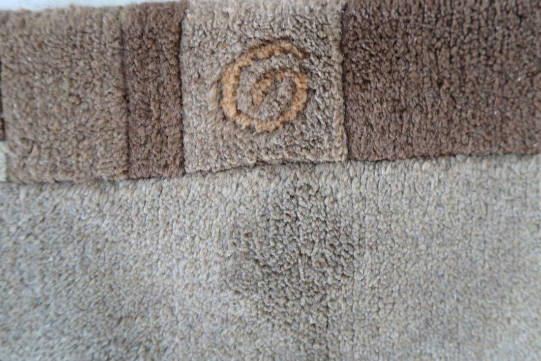 Handmade vintage Tibetan Khaden rug 2.4' x 4.5' (74cm x 139cm) 1970s - 9