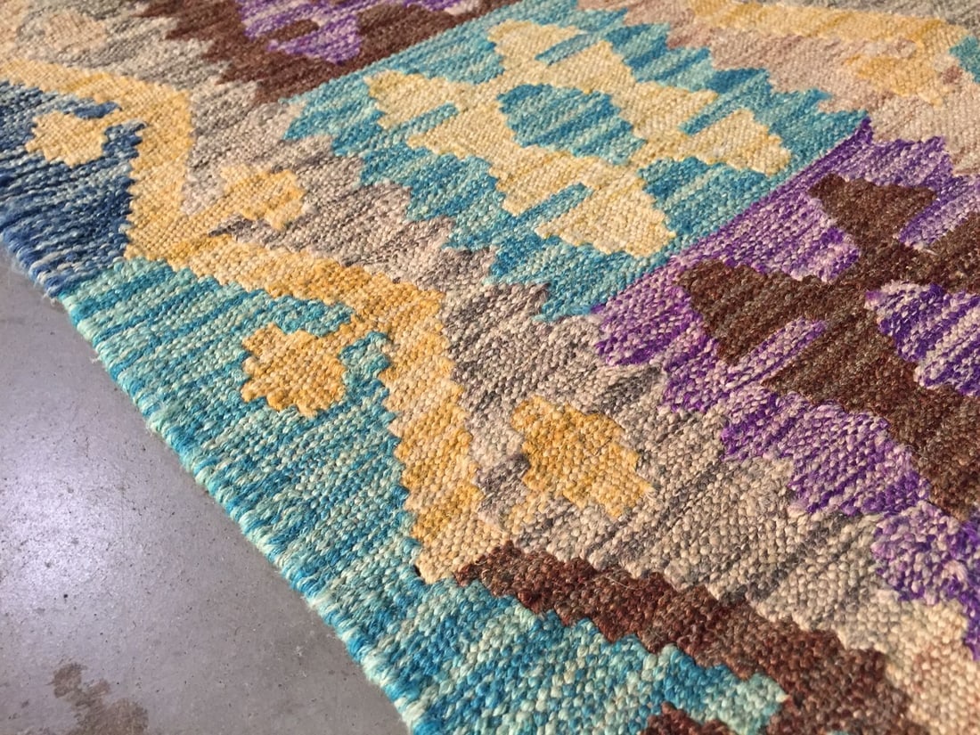 COLORFUL HAND KNOTTED KLIM 5x6.5 - 4