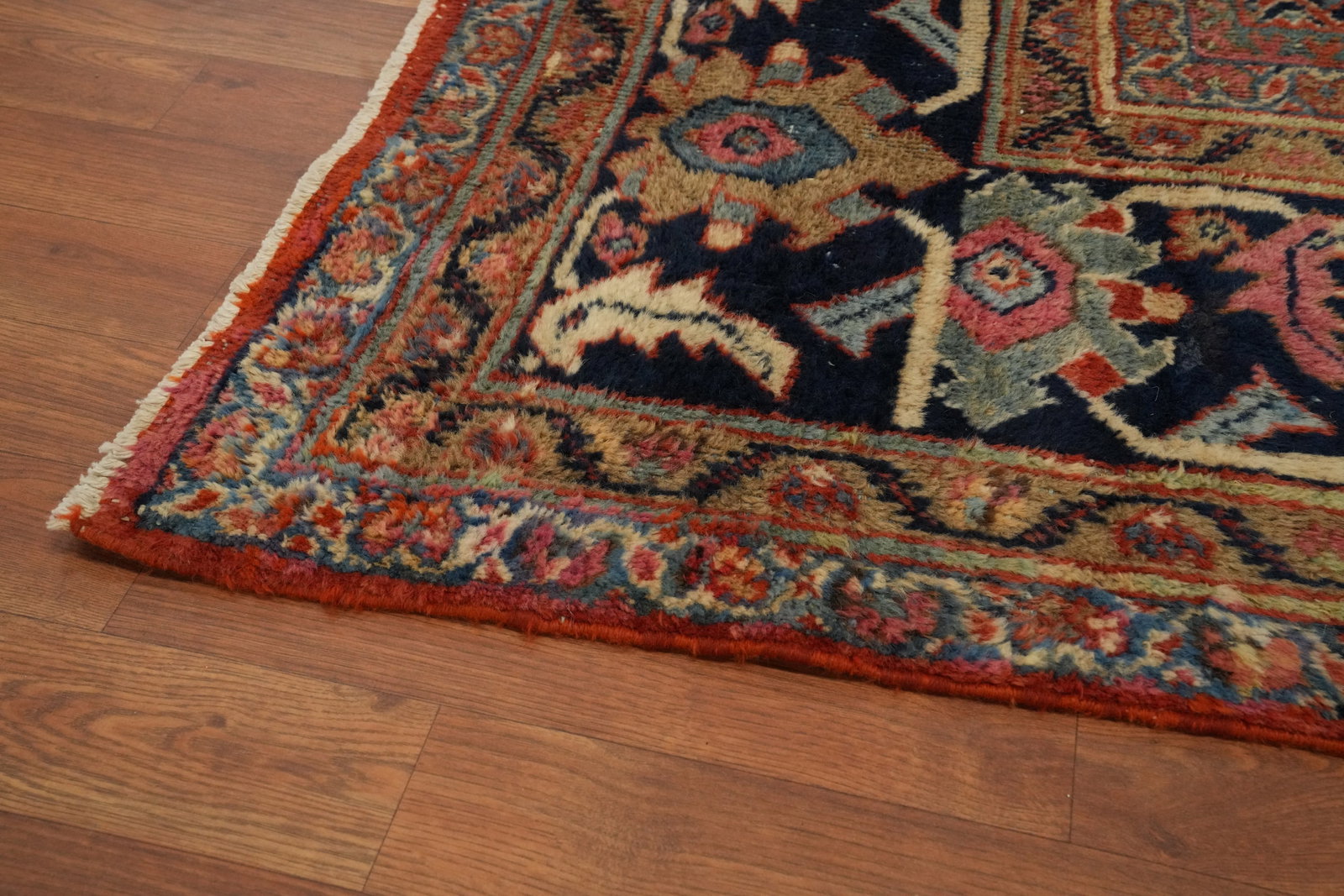 Pre-1900 Vegetable Dye Sultanabad Ziegler Persian Rug 11x17 - 13