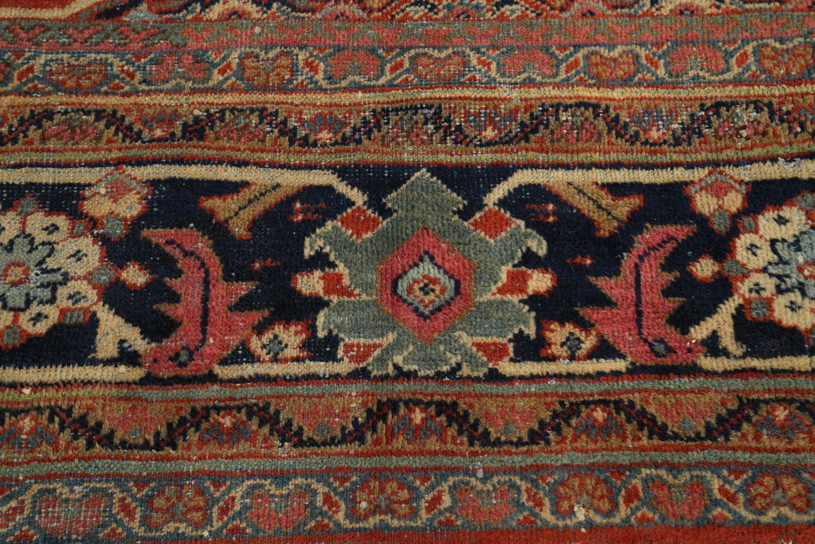 Pre-1900 Vegetable Dye Sultanabad Ziegler Persian Rug 11x17 - 6