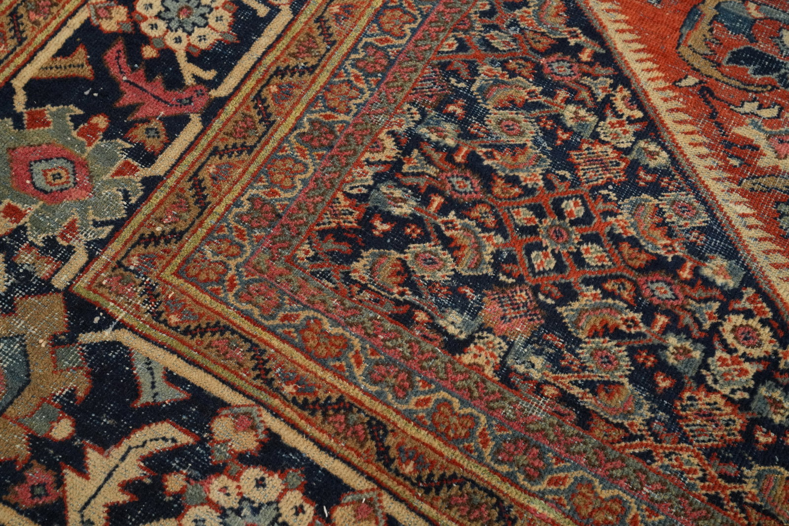 Pre-1900 Vegetable Dye Sultanabad Ziegler Persian Rug 11x17 - 7