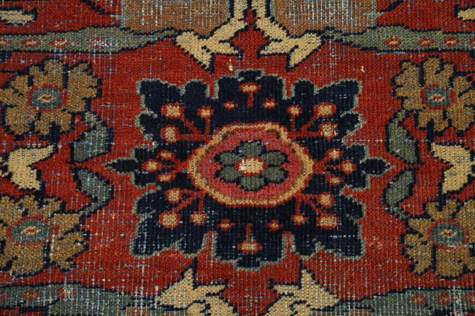 Pre-1900 Vegetable Dye Sultanabad Ziegler Persian Rug 11x17 - 9
