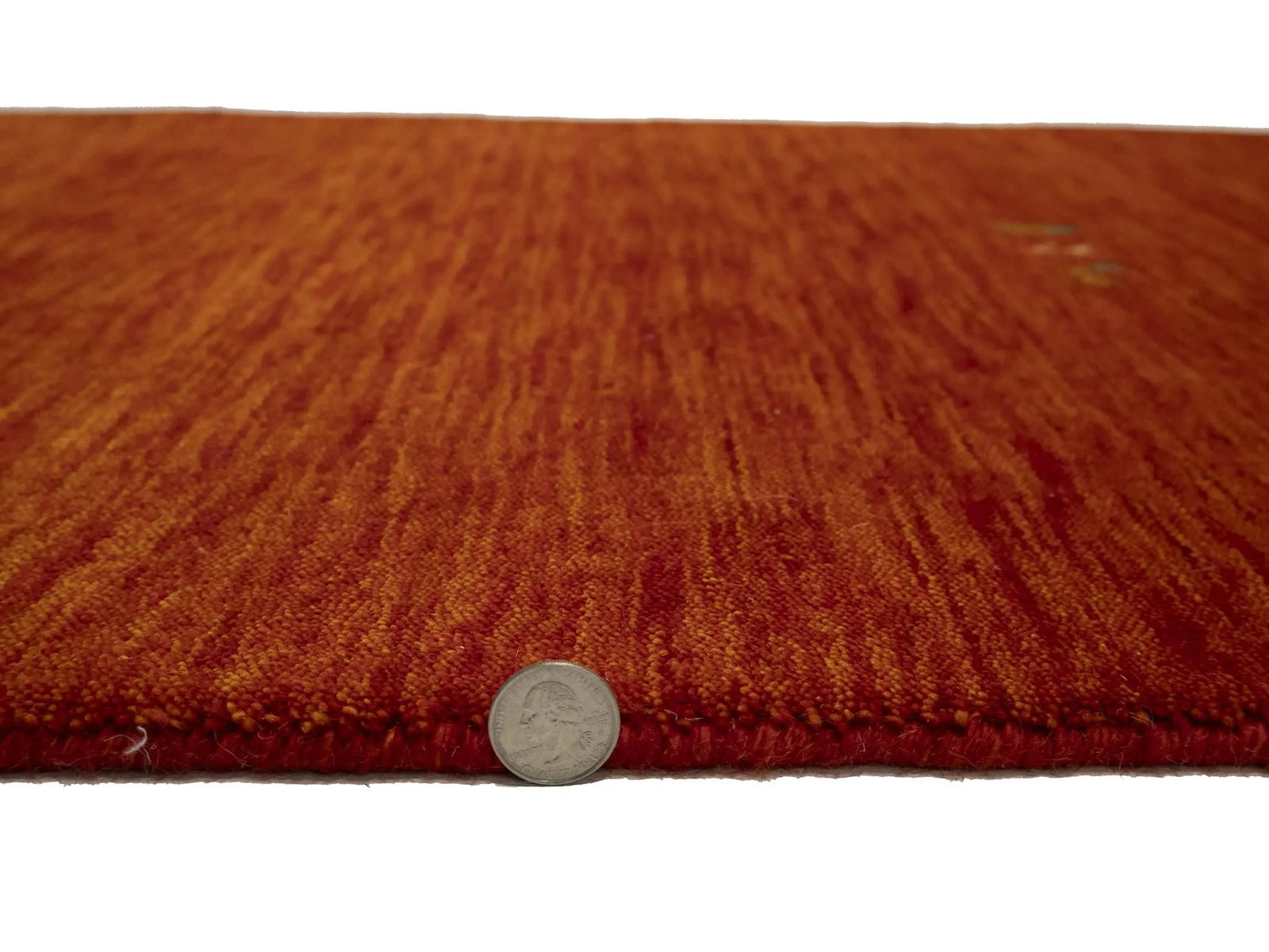Orange-red Tribal 3X10 Gabbeh Modern Runner Rug - 12
