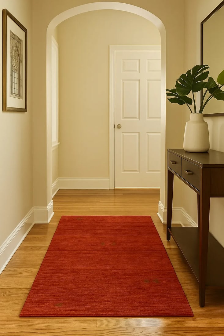 Orange-red Tribal 3X10 Gabbeh Modern Runner Rug - 2