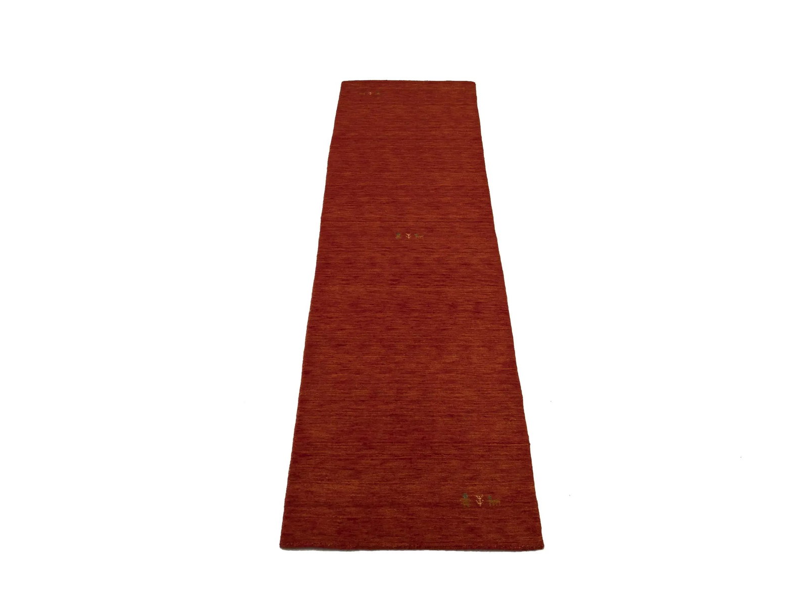 Orange-red Tribal 3X10 Gabbeh Modern Runner Rug - 3