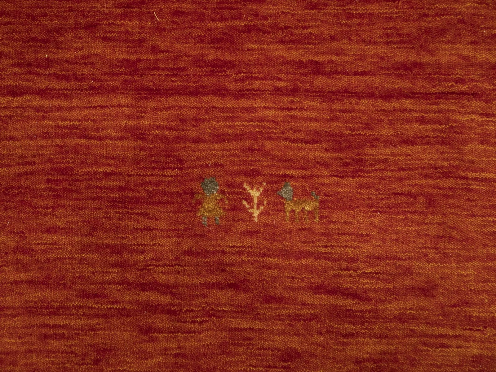 Orange-red Tribal 3X10 Gabbeh Modern Runner Rug - 8