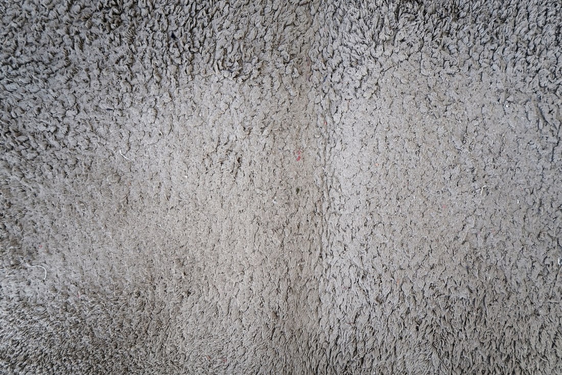 Vintage German Modern rug 1.9' x 3.6' (57cm x 111cm) 1960s - 5