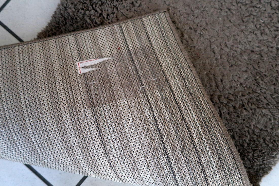 Vintage German Modern rug 1.9' x 3.6' (57cm x 111cm) 1960s - 8