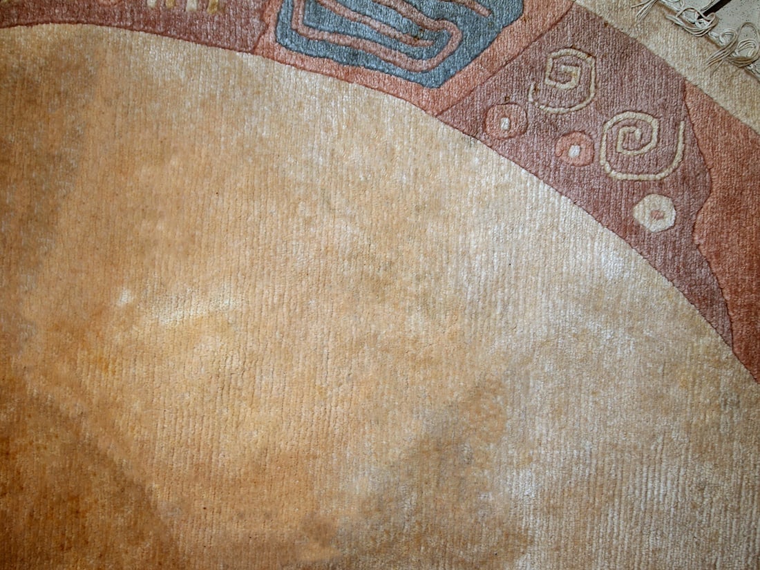 Handmade vintage Tibetan Khaden rug 8' (245cm) 1970s - 3