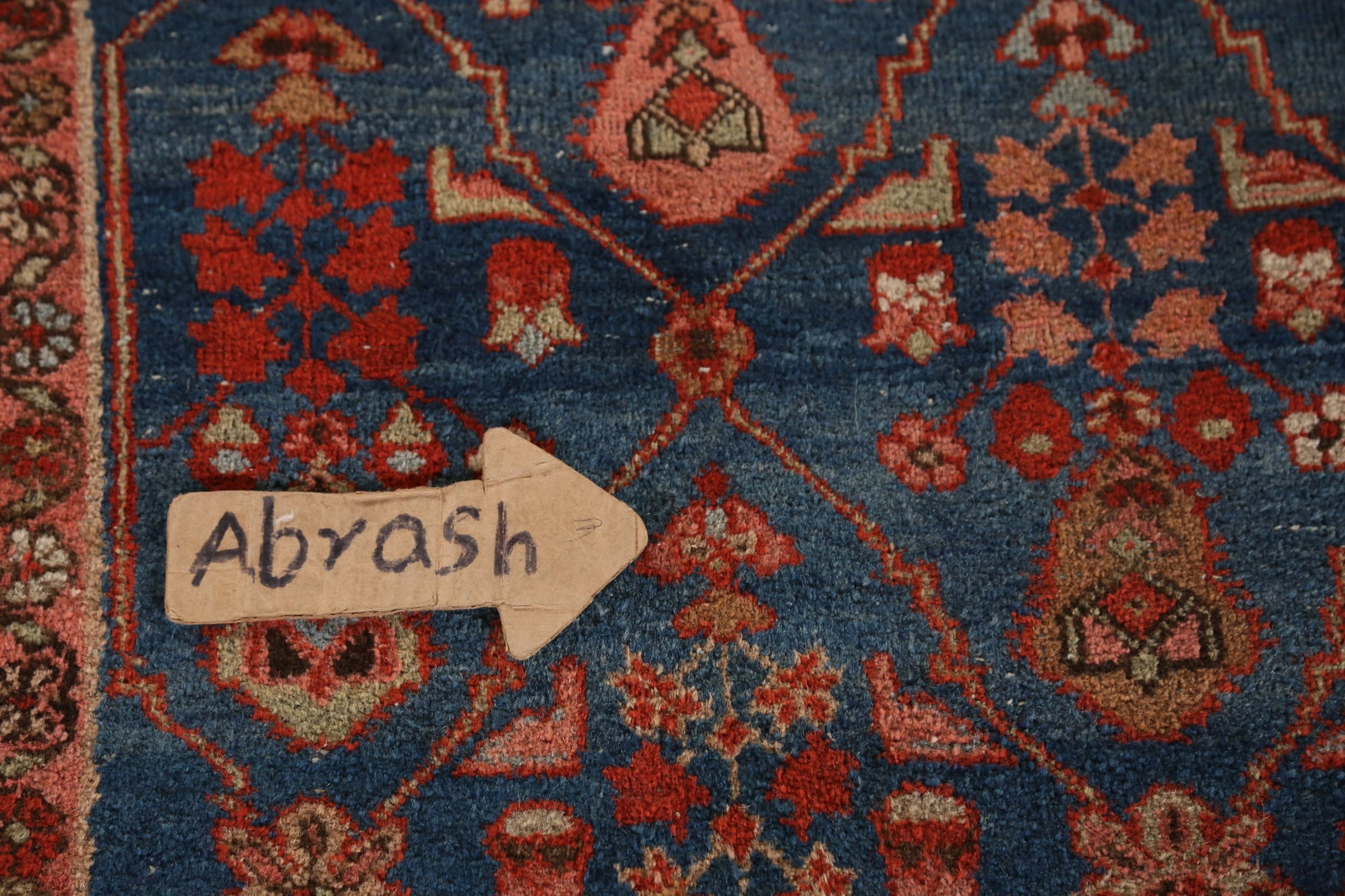 Pre-1900 Vegetable Dye Heriz Serapi Persian Area Rug 7x10 - 11