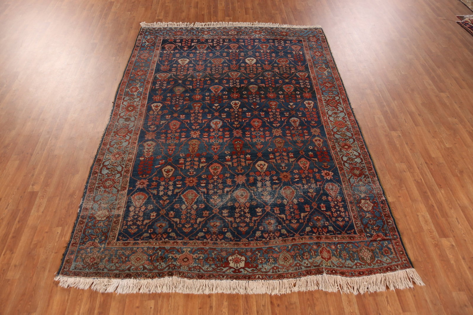 Pre-1900 Vegetable Dye Heriz Serapi Persian Area Rug 7x10 - 15