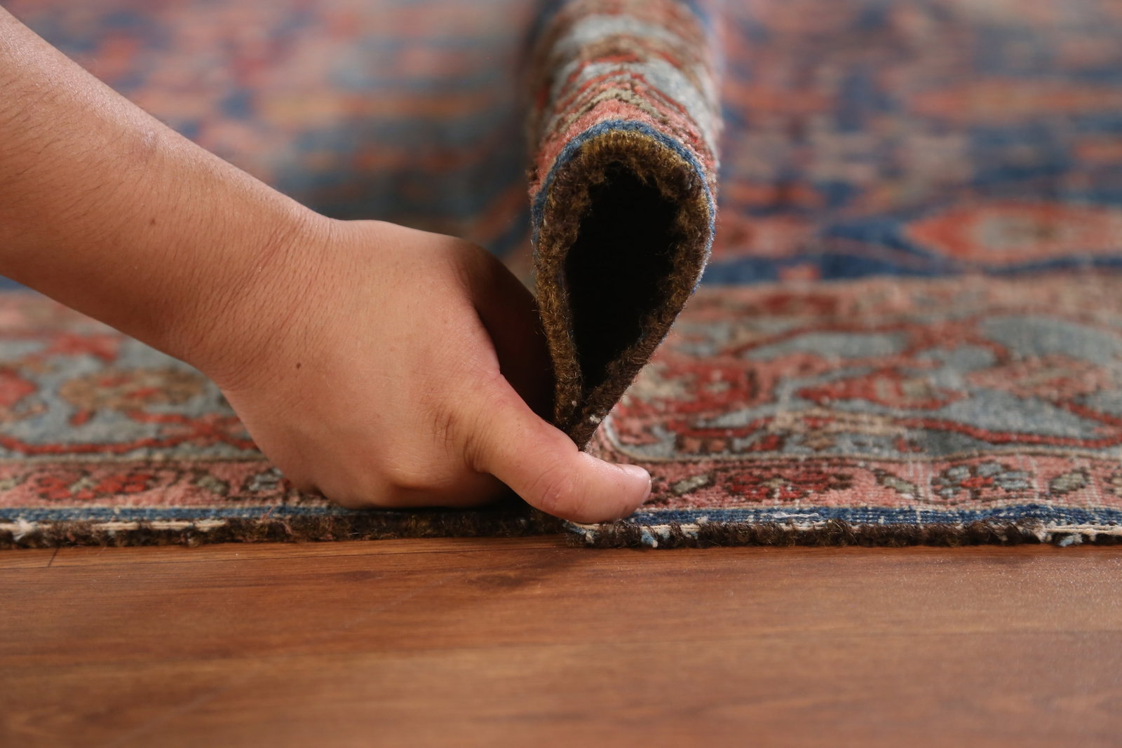 Pre-1900 Vegetable Dye Heriz Serapi Persian Area Rug 7x10 - 18