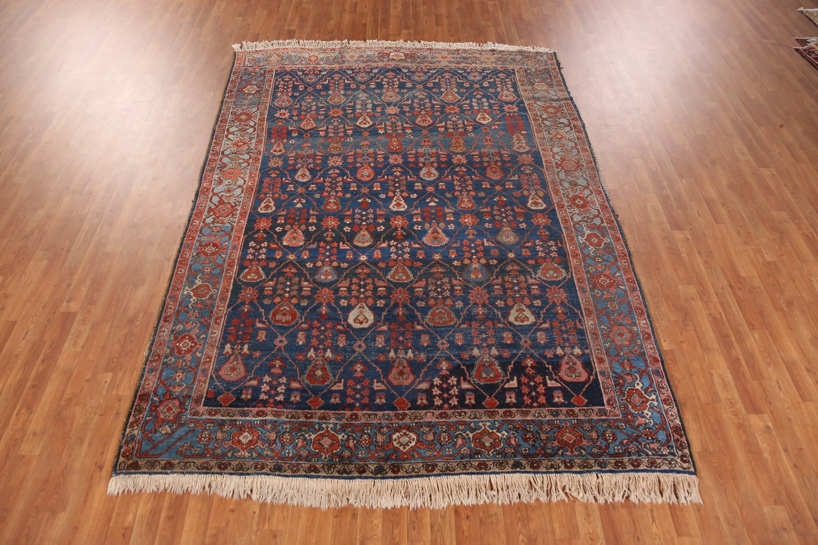 Pre-1900 Vegetable Dye Heriz Serapi Persian Area Rug 7x10 - 3