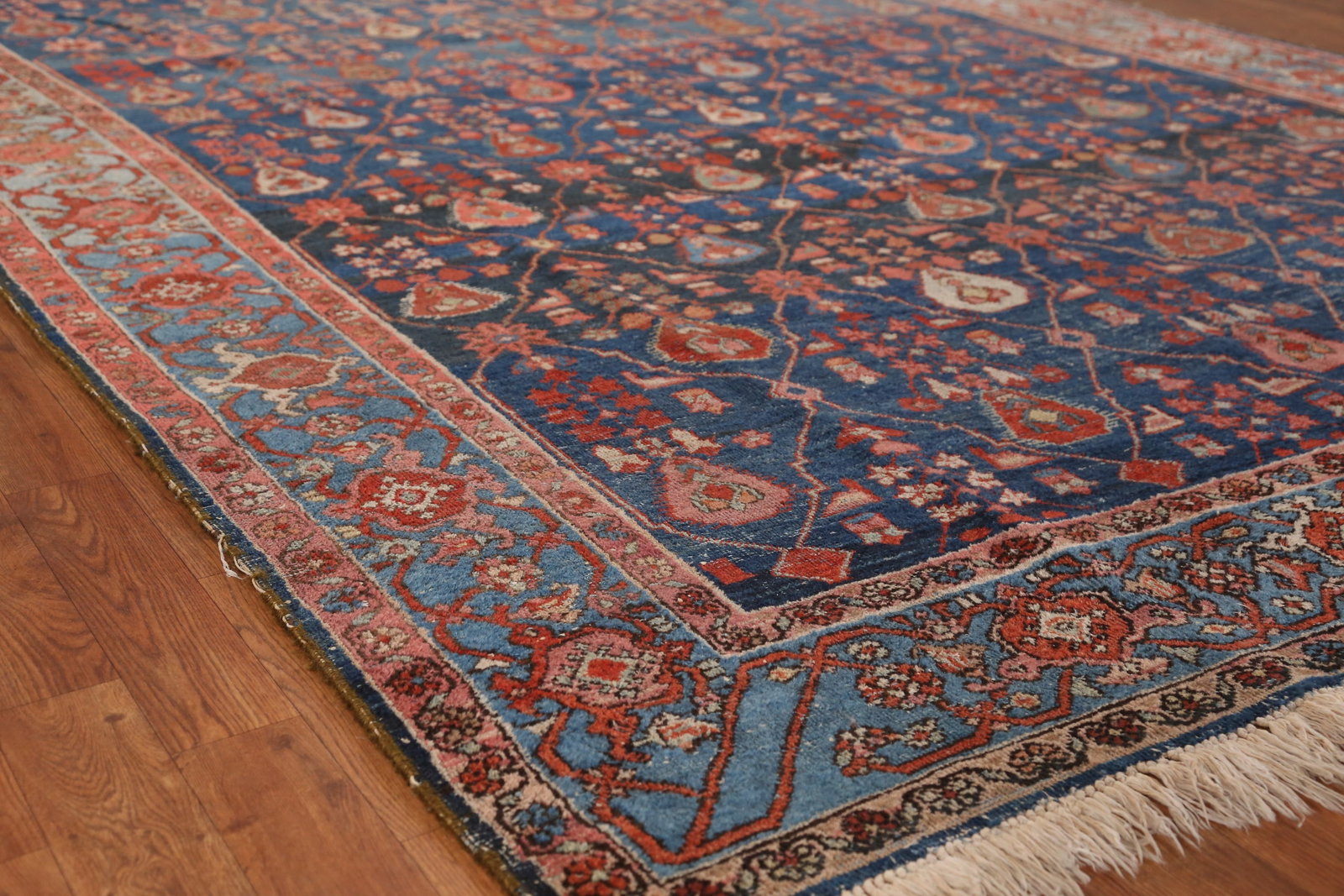 Pre-1900 Vegetable Dye Heriz Serapi Persian Area Rug 7x10 - 6