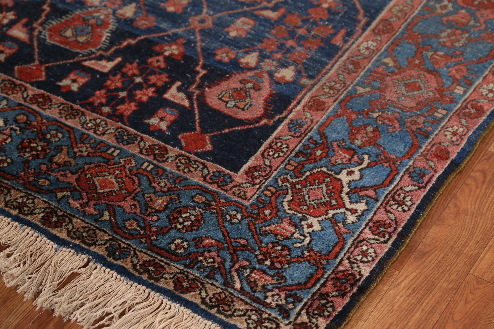 Pre-1900 Vegetable Dye Heriz Serapi Persian Area Rug 7x10 - 7