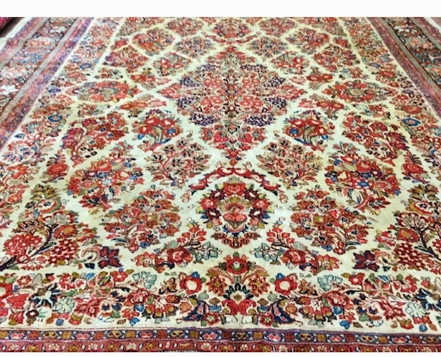 Antiuqe Persian Sarouk rug-4121 - 2