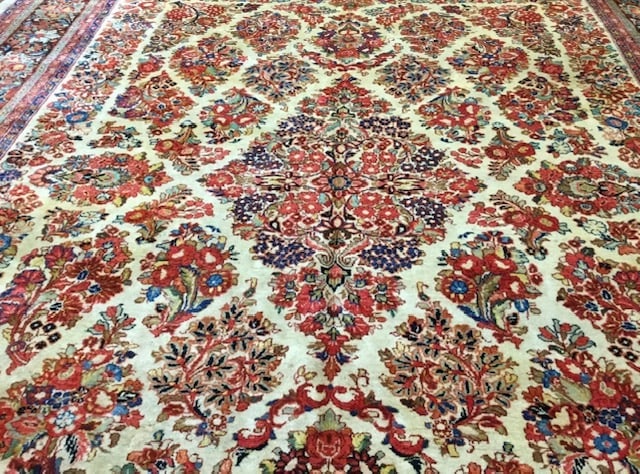 Antiuqe Persian Sarouk rug-4121 - 5
