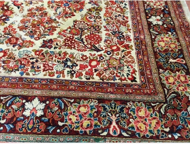 Antiuqe Persian Sarouk rug-4121 - 7