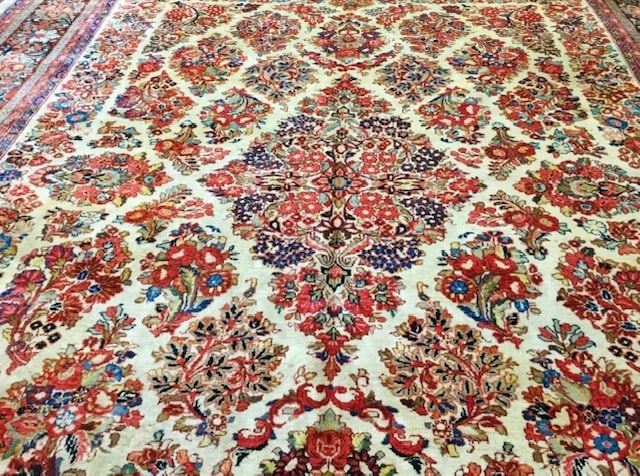 Antiuqe Persian Sarouk rug-4121 - 8