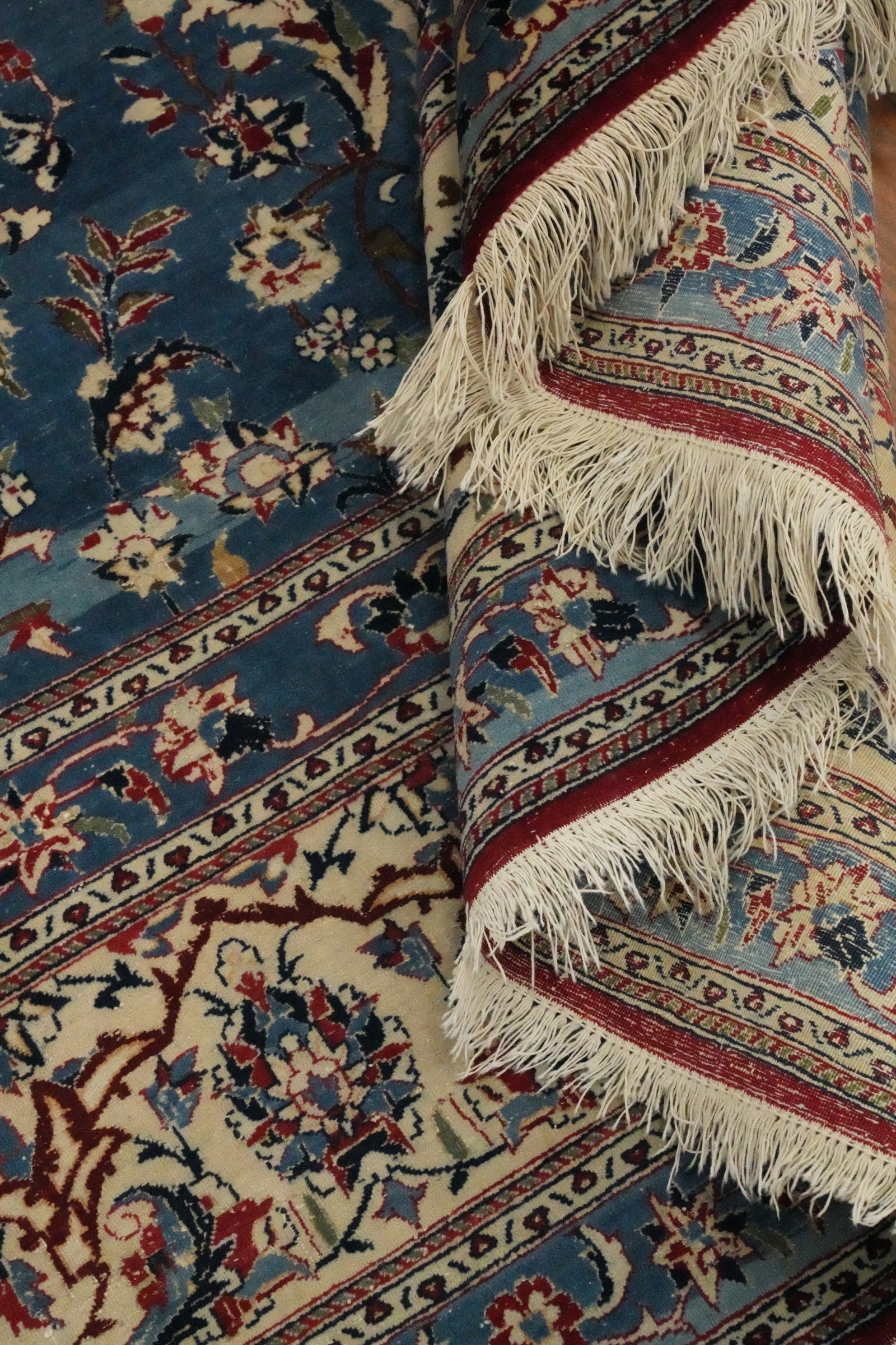 Pre-1900 Vegetable Dye Masterpiece Nain Toodeshk Persian Rug 5x9 - 12