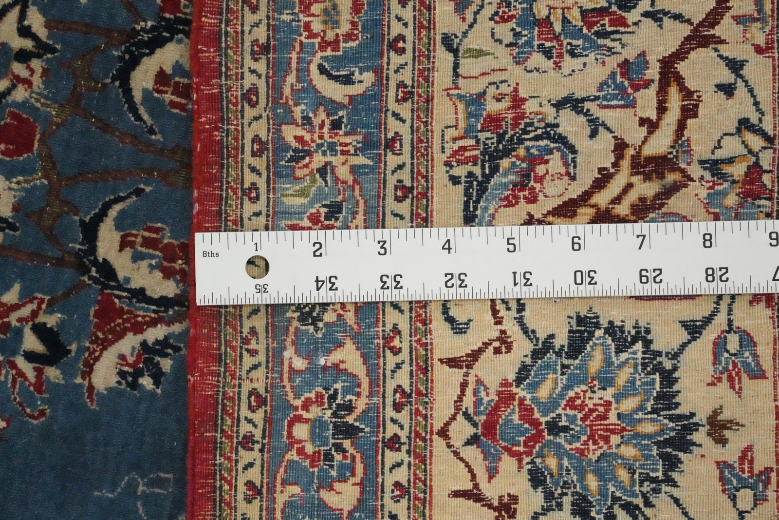 Pre-1900 Vegetable Dye Masterpiece Nain Toodeshk Persian Rug 5x9 - 15