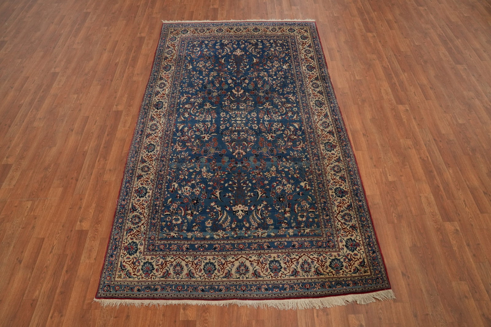Pre-1900 Vegetable Dye Masterpiece Nain Toodeshk Persian Rug 5x9 - 2