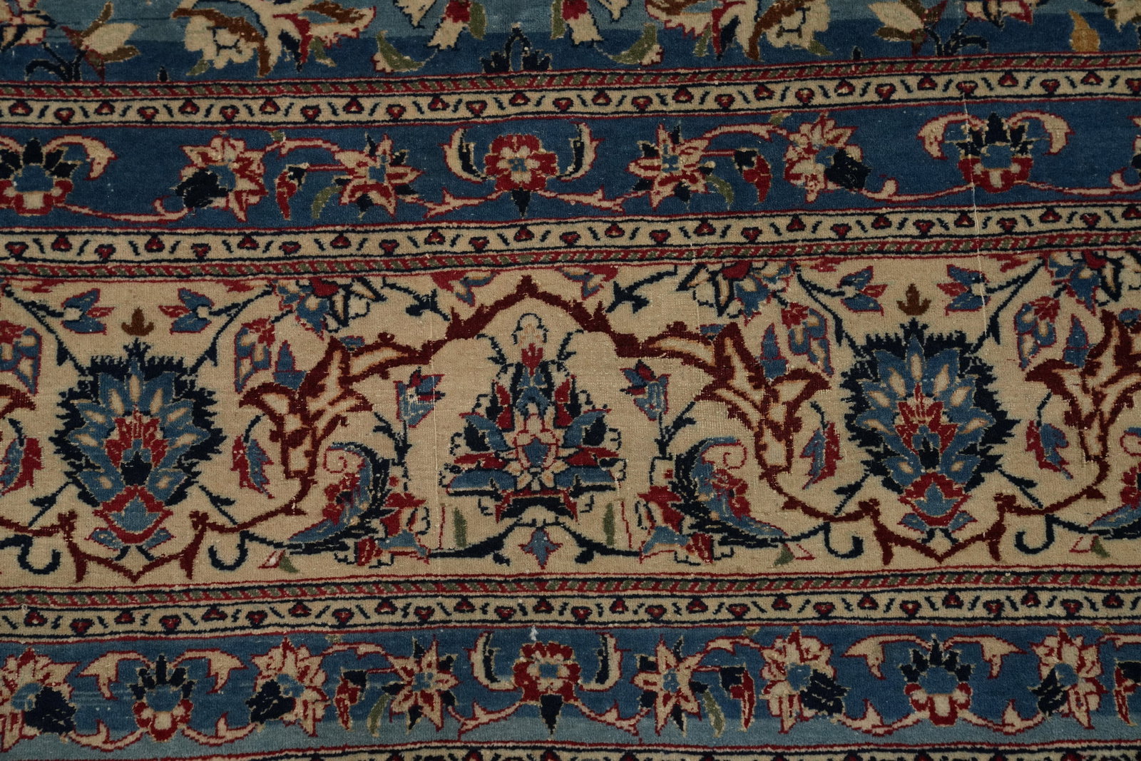 Pre-1900 Vegetable Dye Masterpiece Nain Toodeshk Persian Rug 5x9 - 6