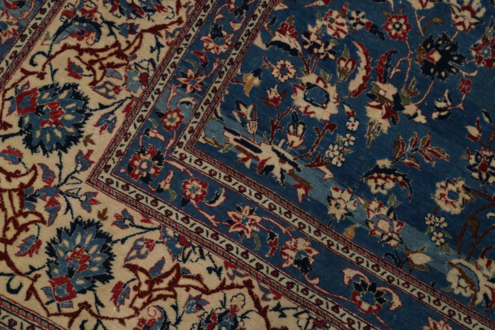 Pre-1900 Vegetable Dye Masterpiece Nain Toodeshk Persian Rug 5x9 - 7
