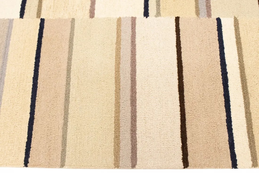 Multicolored Stripes 5X8 Hand-Tufted Modern Rug - 10