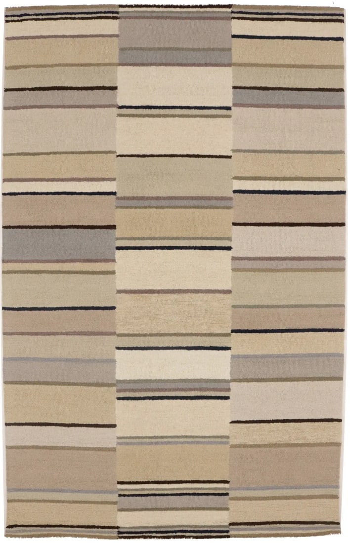 Multicolored Stripes 5X8 Hand-Tufted Modern Rug: Title: Multicolored Stripes 5X8 Hand-Tufted Modern Rug Description:Modern Multicolored Stripes Hand-Tufted 5X8 Area Rug Kids Bedroom Plush Carpet Materials:Wool Dimension:5'0 X 8'0 Ft Reserve: $254.00